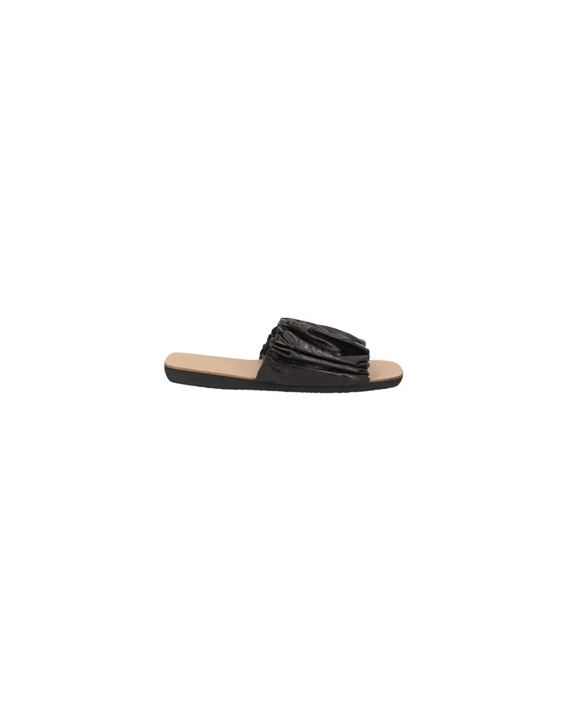 Jil Sander SCHUHE - Sandalenauf YOOX.COM Schwarz