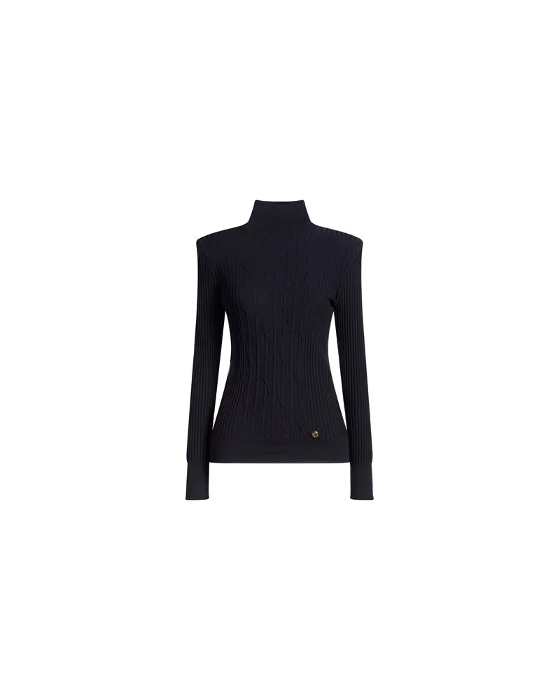 Balmain STRICKWAREN - Rollkragenpulloverauf YOOX.COM Marineblau