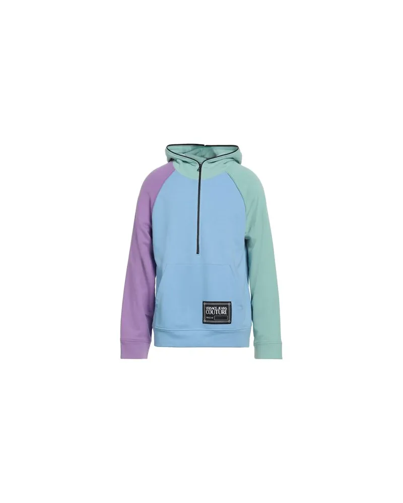 Versace Jeans TOPS - Sweatshirtsauf YOOX.COM Hellblau