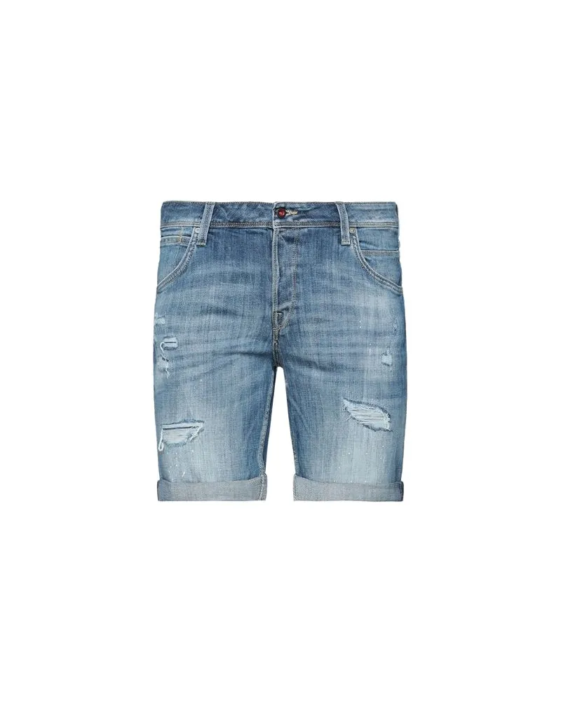 Jack & Jones HOSEN & RÖCKE - Jeansshortsauf YOOX.COM Blau