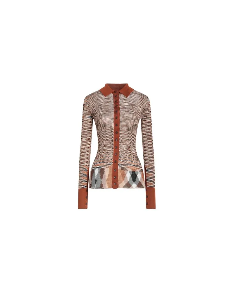 Missoni STRICKWAREN - Strickjackenauf YOOX.COM Rostrot