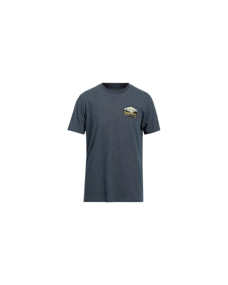 Superdry. TOPS - T-shirtsauf YOOX.COM Taubenblau