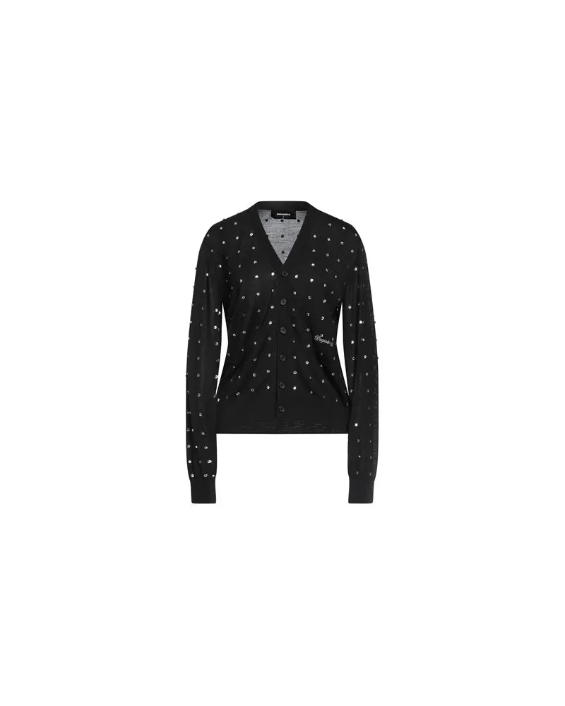 Dsquared2 STRICKWAREN - Strickjackenauf YOOX.COM Schwarz