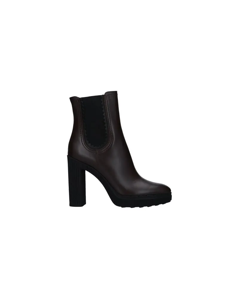 TOD'S SCHUHE - Stiefelettenauf YOOX.COM Dunkelbraun