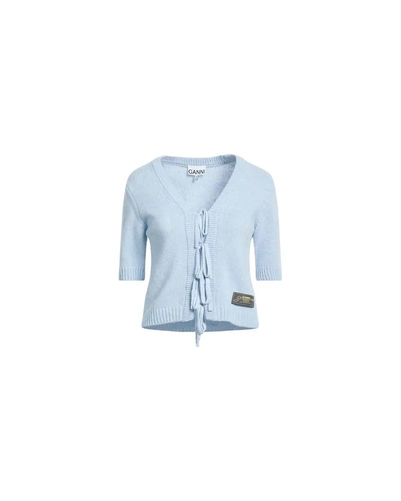 Ganni STRICKWAREN - Strickjackenauf YOOX.COM Himmelblau