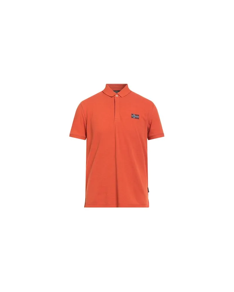 Napapijri TOPS - Poloshirtsauf YOOX.COM Tomatenrot