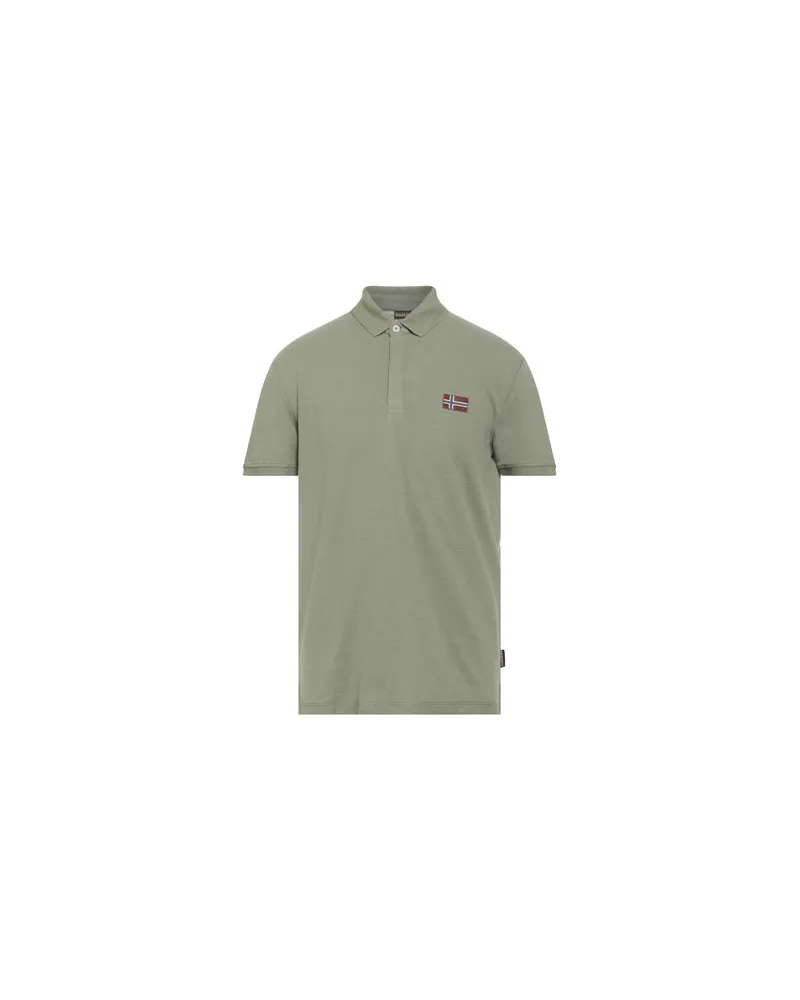 Napapijri TOPS - Poloshirtsauf YOOX.COM Militärgrün
