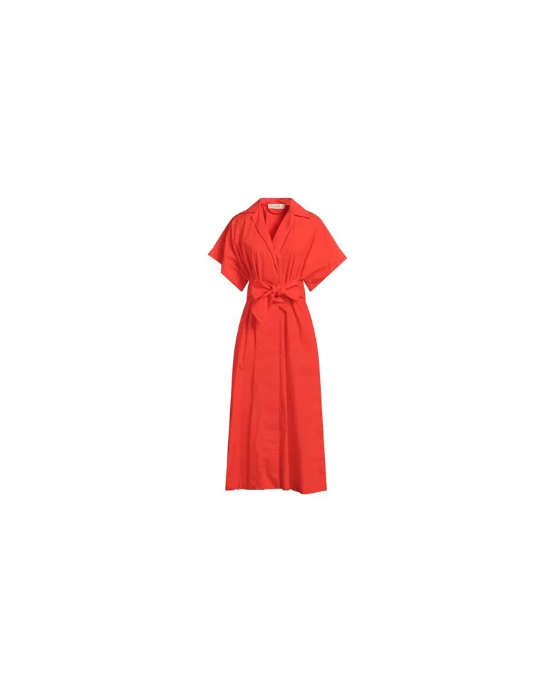 Jucca KLEIDER - Maxi-Kleiderauf YOOX.COM Koralle