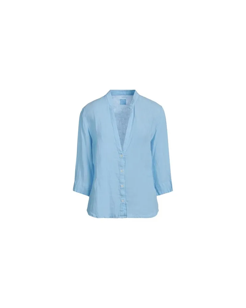 120% Lino TOPS - Hemdenauf YOOX.COM Hellblau