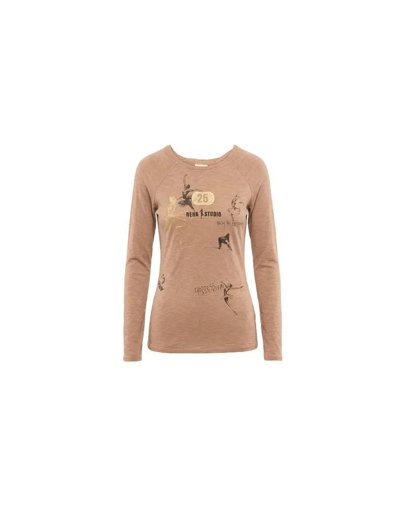 Deha TOPS - T-shirtsauf YOOX.COM Kamel