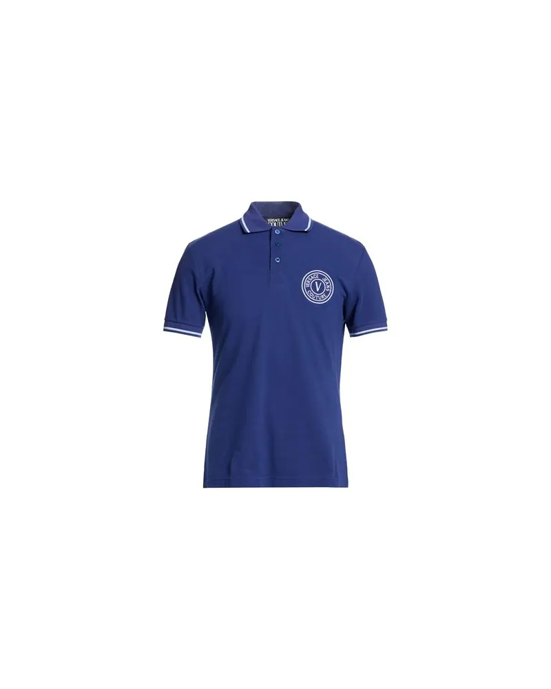 Versace Jeans TOPS - Poloshirtsauf YOOX.COM Blau