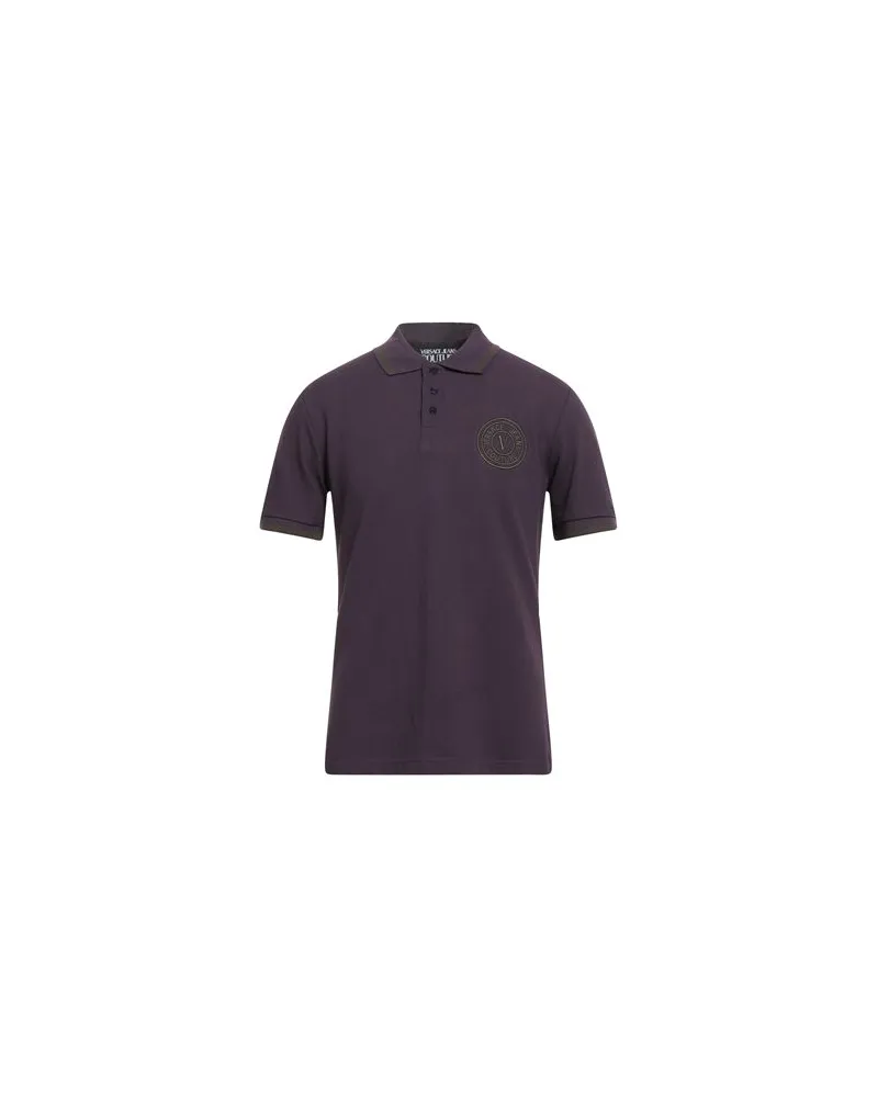 Versace Jeans TOPS - Poloshirtsauf YOOX.COM Dunkelviolett