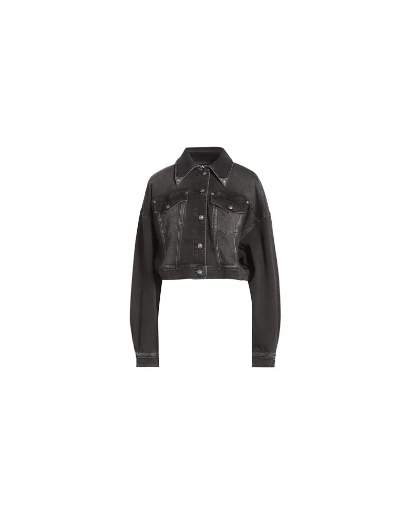 Versace Jeans JACKEN & MÄNTEL - Jeansjacken/Mäntelauf YOOX.COM Schwarz