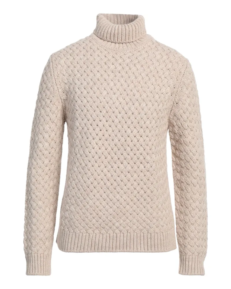 LARDINI Rollkragenpullover Beige