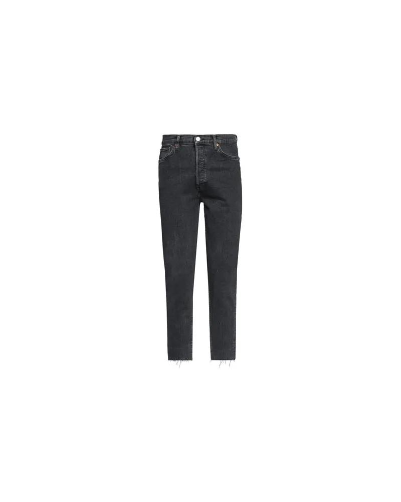 RE/DONE HOSEN & RÖCKE - Jeanshosenauf YOOX.COM Schwarz