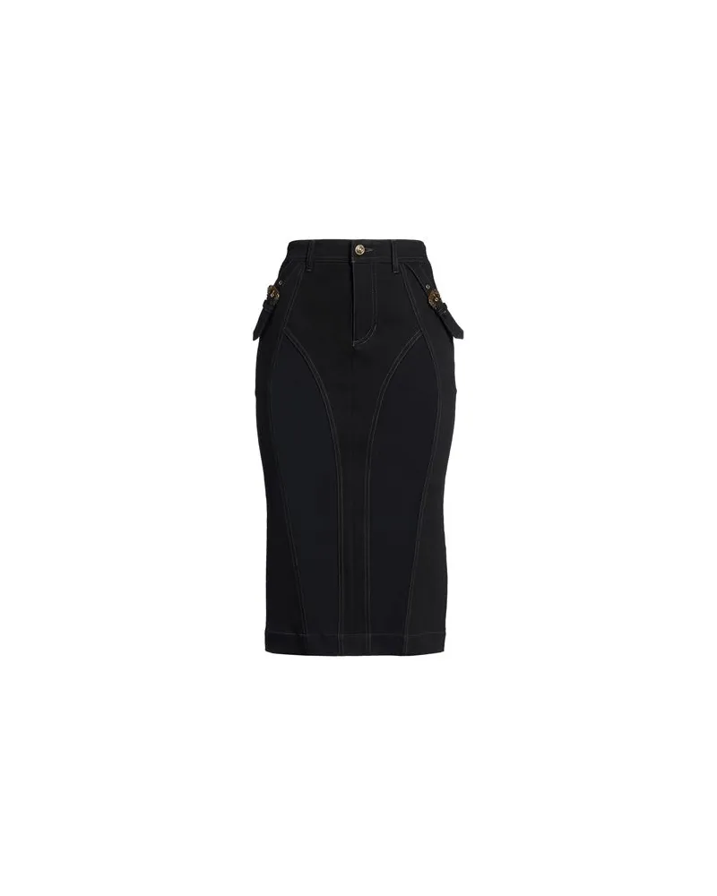 Versace Jeans HOSEN & RÖCKE - Jeansröckeauf YOOX.COM Schwarz