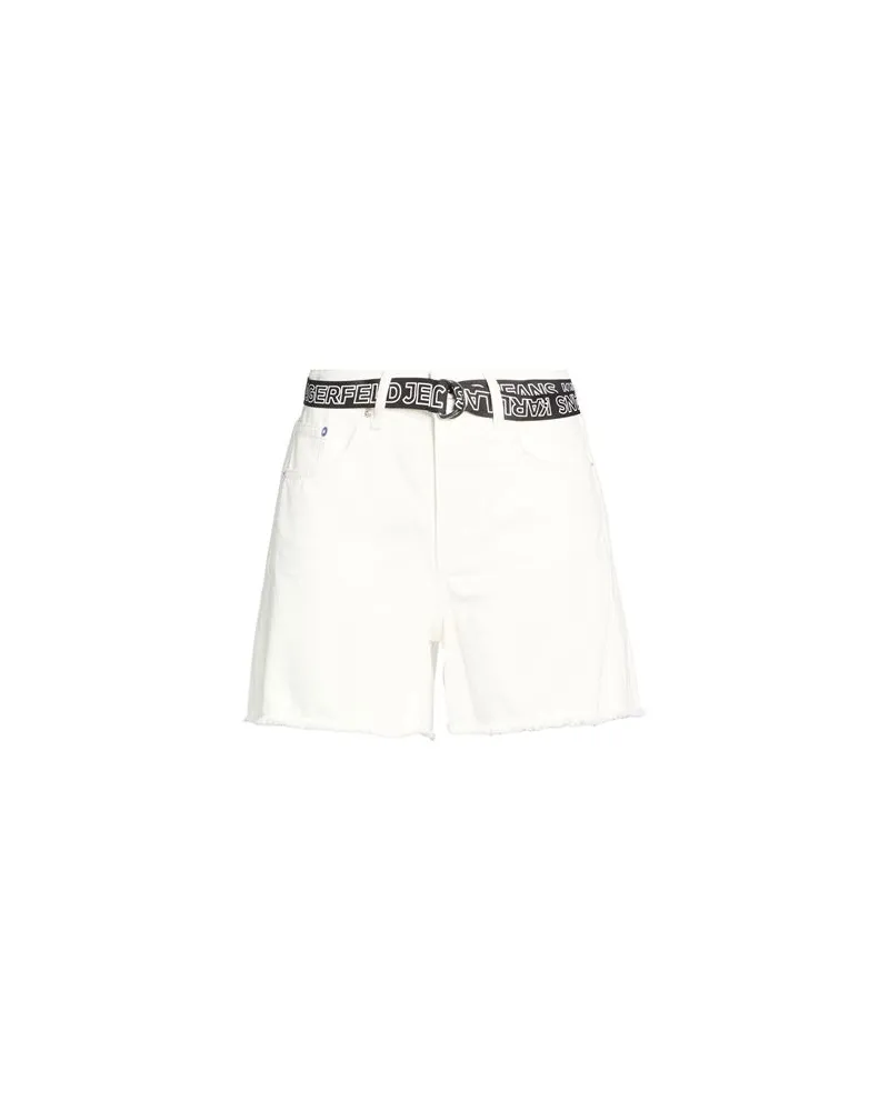Karl Lagerfeld HOSEN & RÖCKE - Jeansshortsauf YOOX.COM Weiß