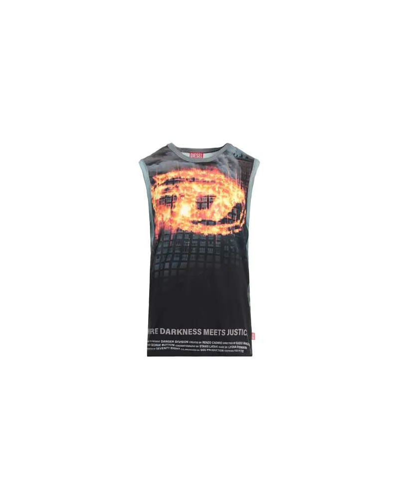 Diesel TOPS - T-shirtsauf YOOX.COM Schwarz