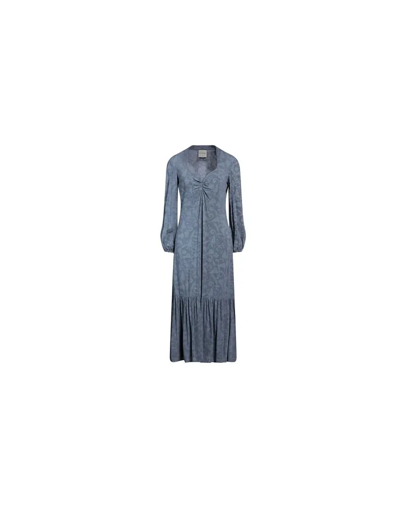 Alessia Santi KLEIDER - Maxi-Kleiderauf YOOX.COM Blaugrau