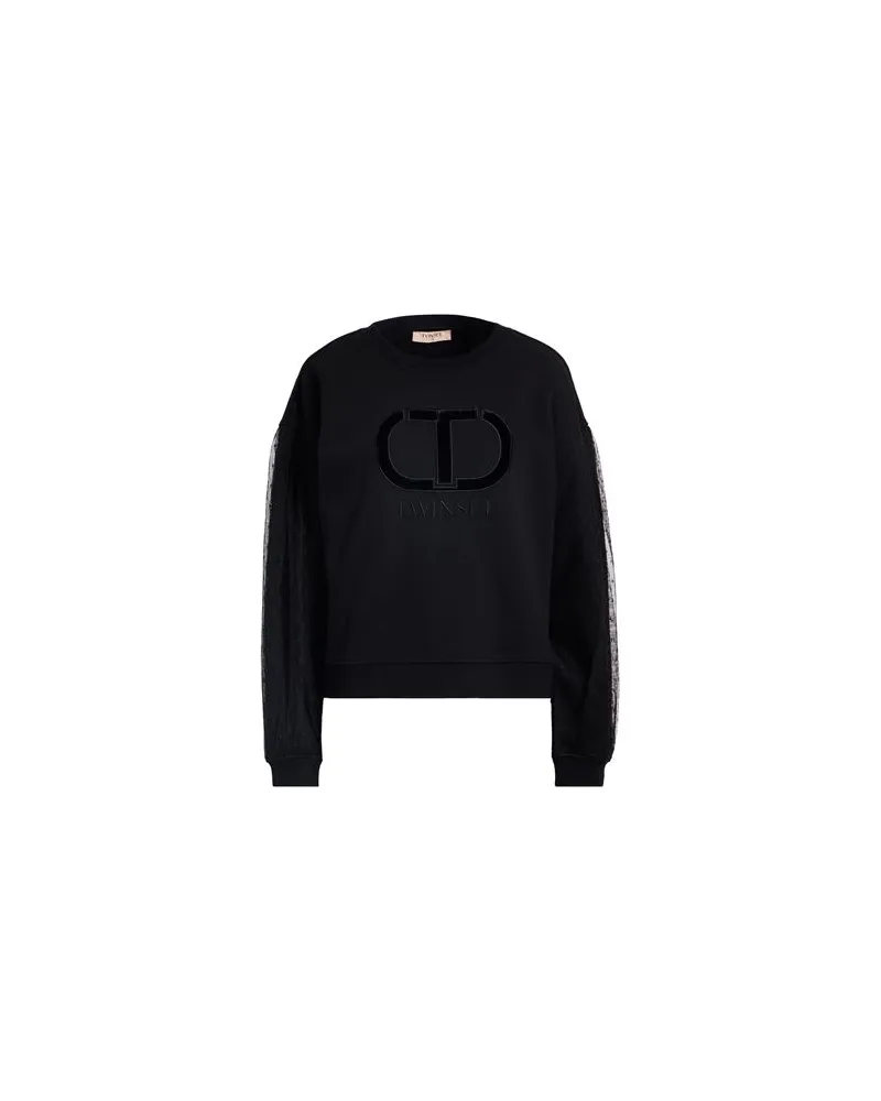 Twin-Set TOPS - Sweatshirtsauf YOOX.COM Schwarz