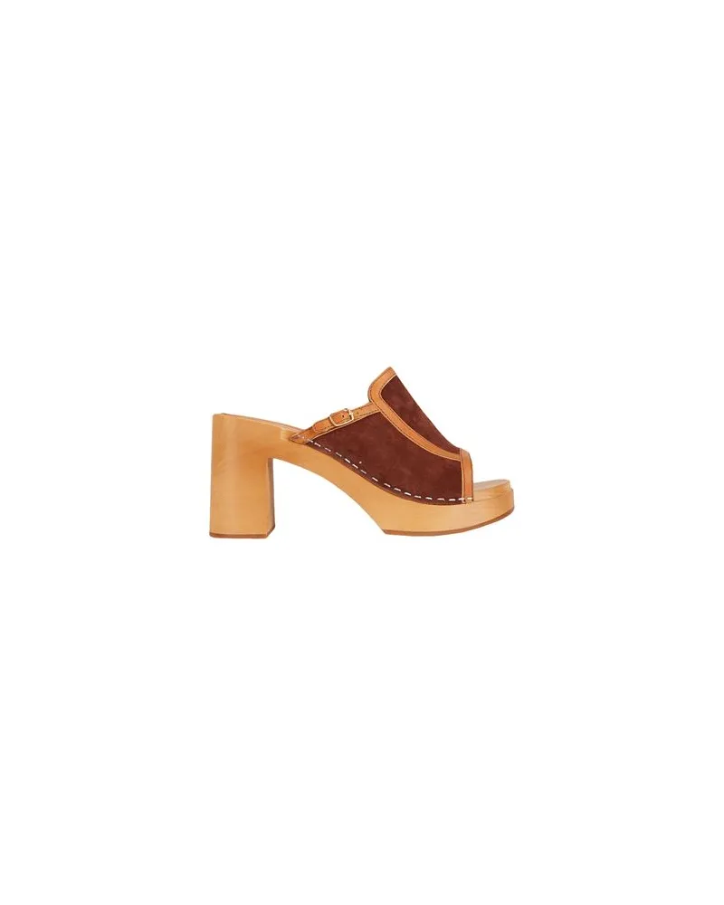 Swedish Hasbeens SCHUHE - Mules & Clogsauf YOOX.COM Schokobraun