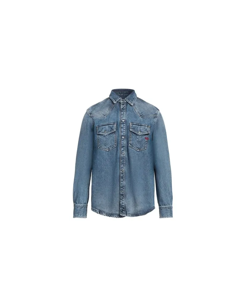Diesel TOPS - Jeanshemdenauf YOOX.COM Blau