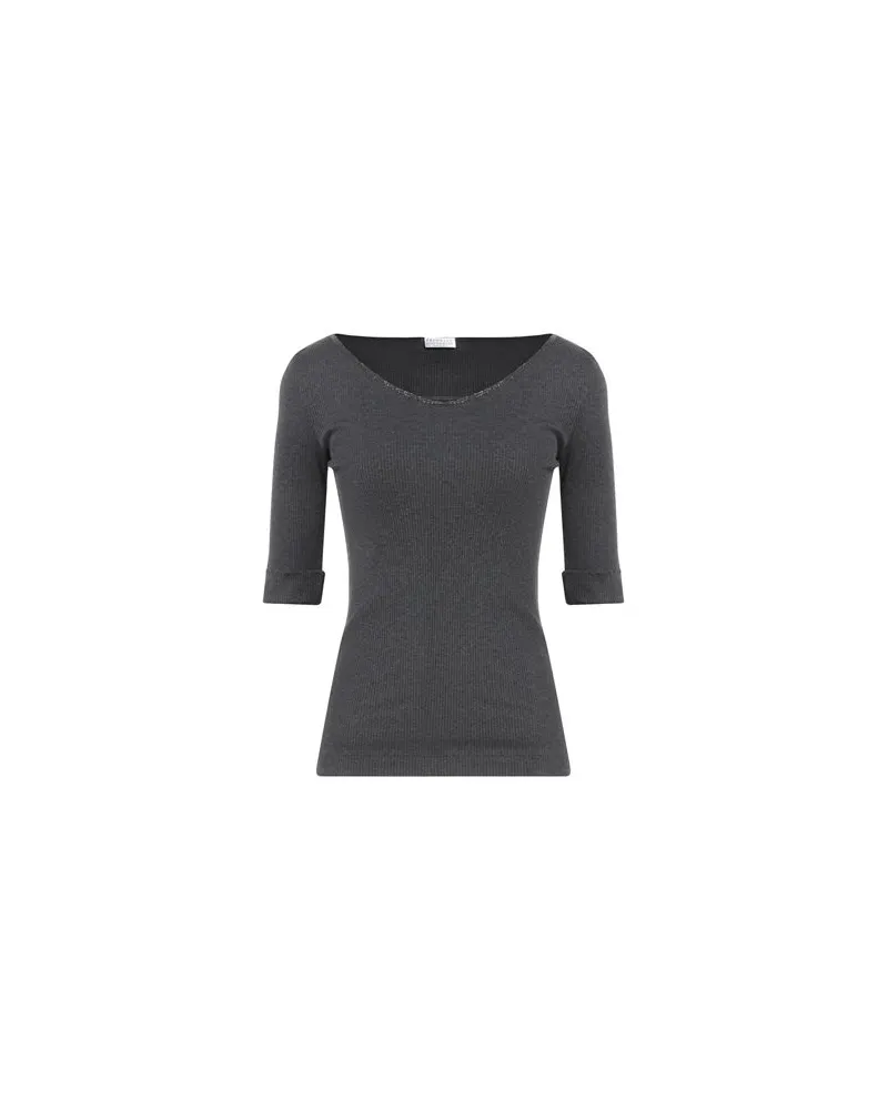 Brunello Cucinelli TOPS - T-shirtsauf YOOX.COM Braungrau