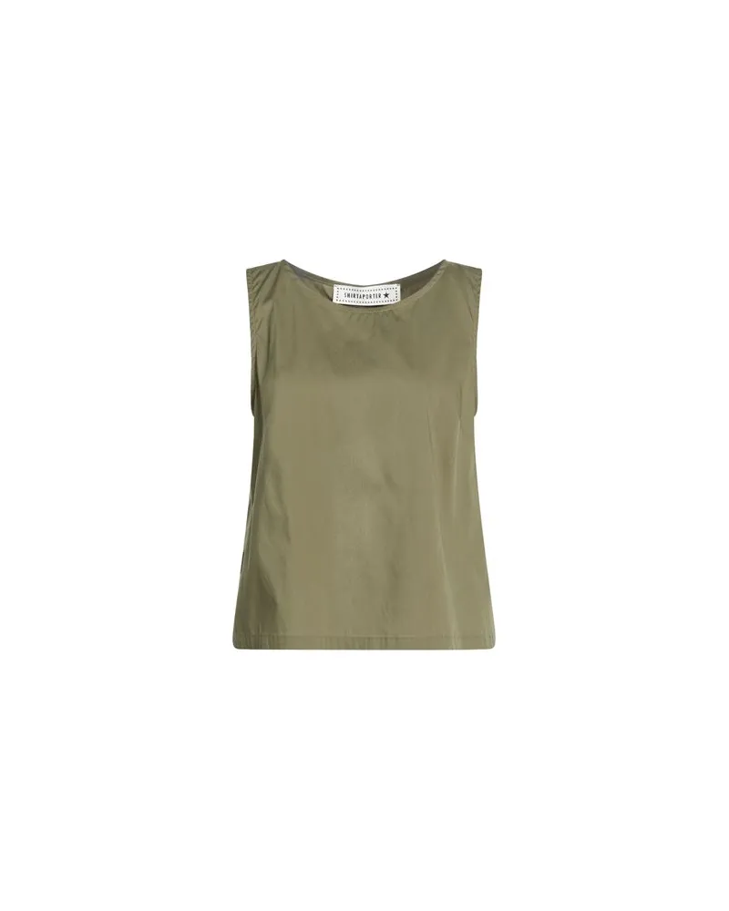 SHIRTAPORTER TOPS - Topsauf YOOX.COM Militärgrün