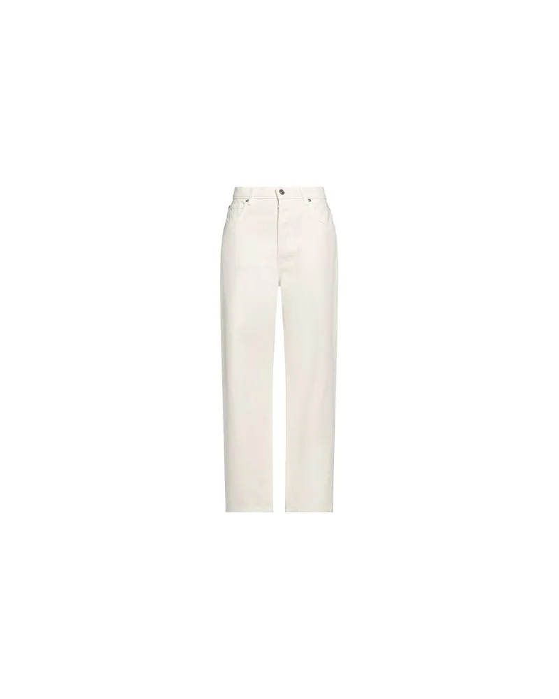Iceberg HOSEN & RÖCKE - Jeanshosenauf YOOX.COM Cremeweiß