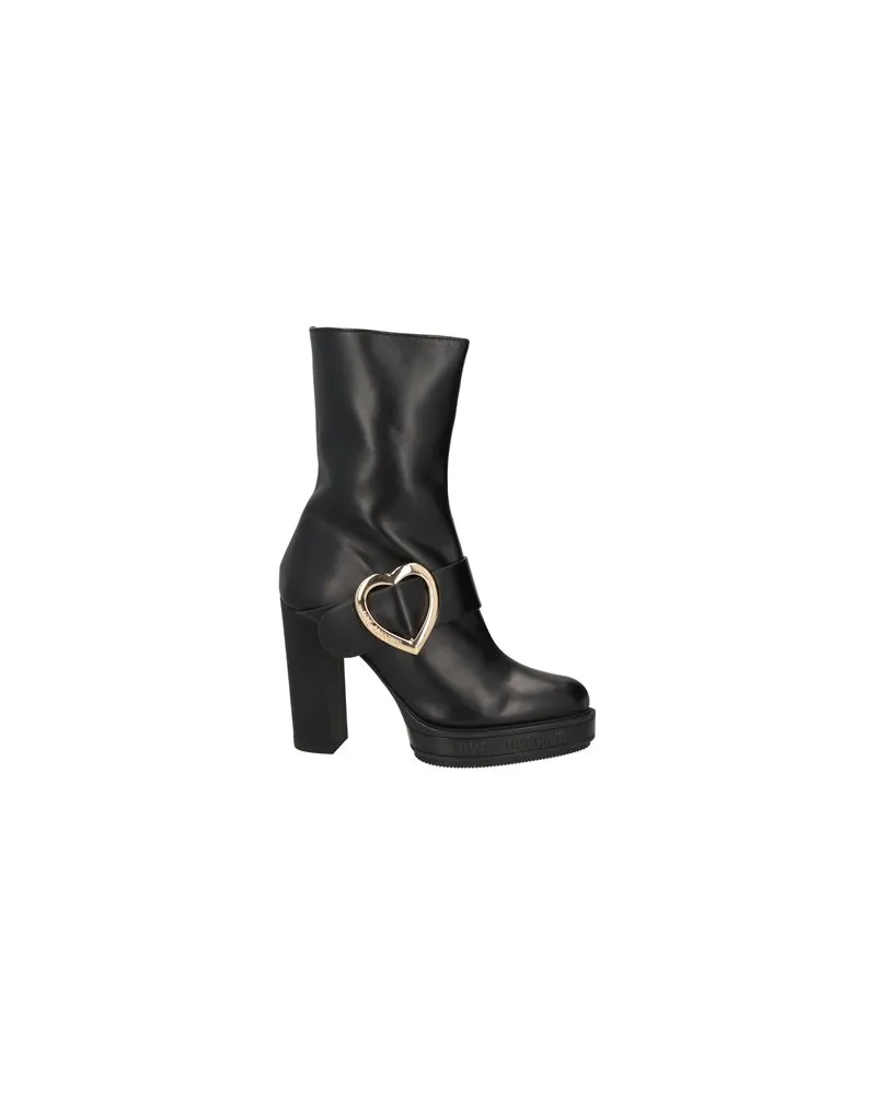 Moschino SCHUHE - Stiefelettenauf YOOX.COM Schwarz
