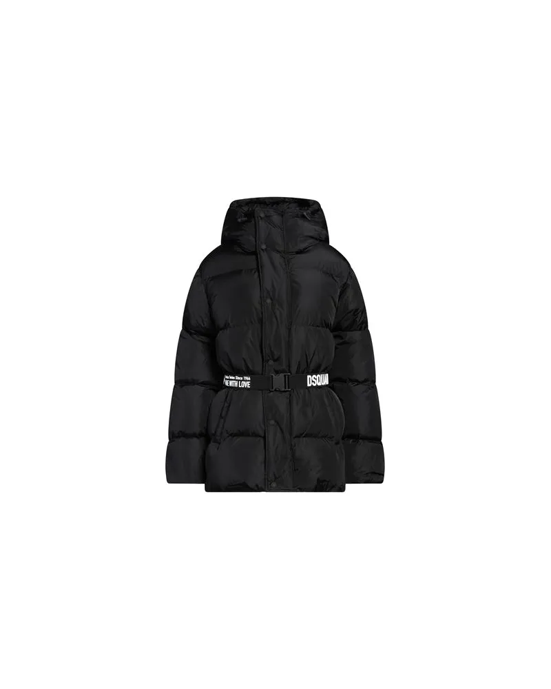 Dsquared2 JACKEN & MÄNTEL - Pufferjacken & Daunenjackenauf YOOX.COM Schwarz
