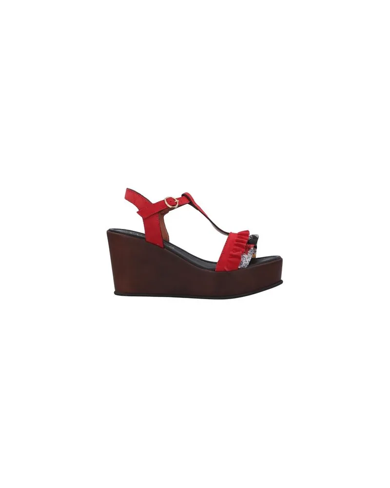 CAFèNOIR  SCHUHE - Sandalenauf YOOX.COM Rot