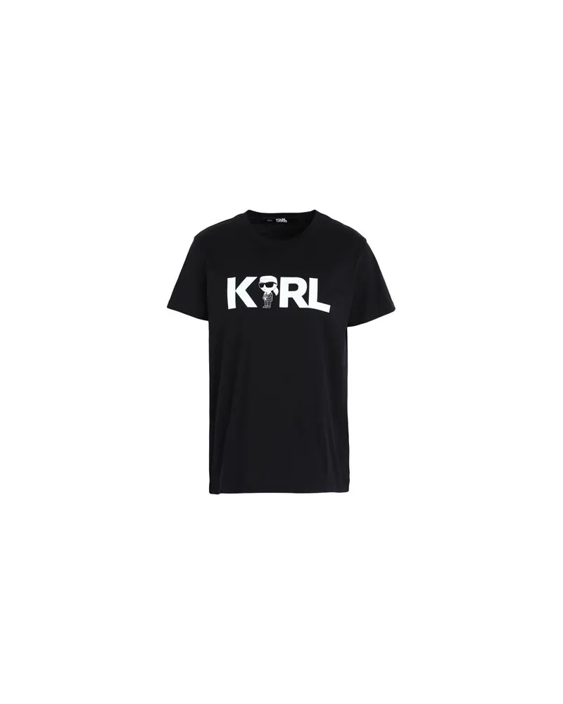 Karl Lagerfeld IKONIK 2.0 KARL LOGO T-SHIRT  - TOPS - T-shirtsauf YOOX.COM Schwarz