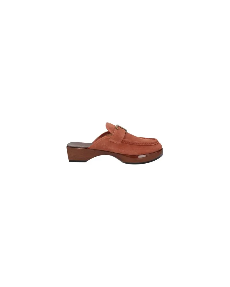 TOD'S SCHUHE - Mules & Clogsauf YOOX.COM Ziegelrot