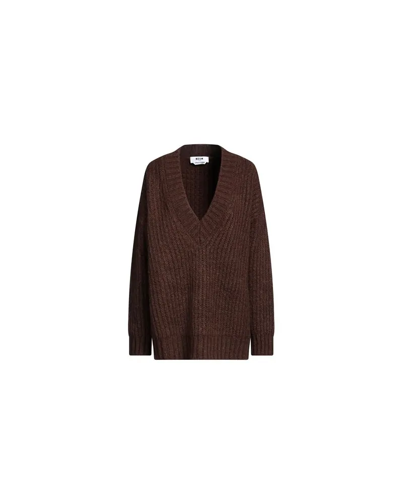 MSGM STRICKWAREN - Pulloverauf YOOX.COM Dunkelbraun