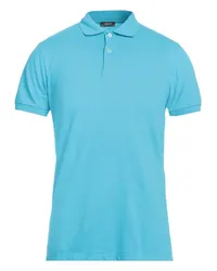 ROSSOPURO Poloshirt Azurblau