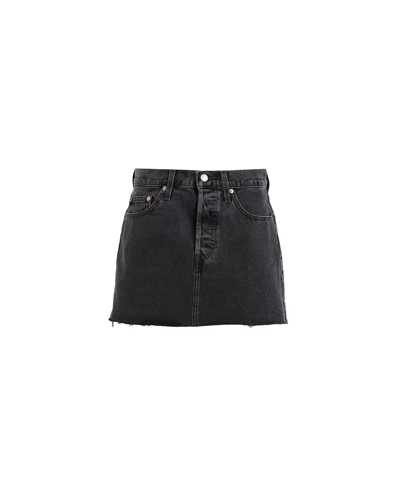 Levi's ICON SKIRT  - HOSEN & RÖCKE - Jeansröckeauf YOOX.COM Schwarz