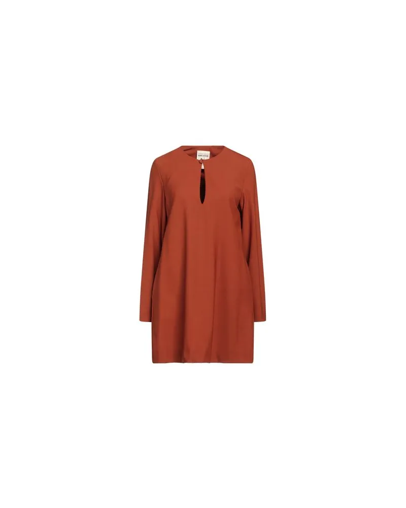 Semicouture KLEIDER - Mini-Kleiderauf YOOX.COM Rostrot