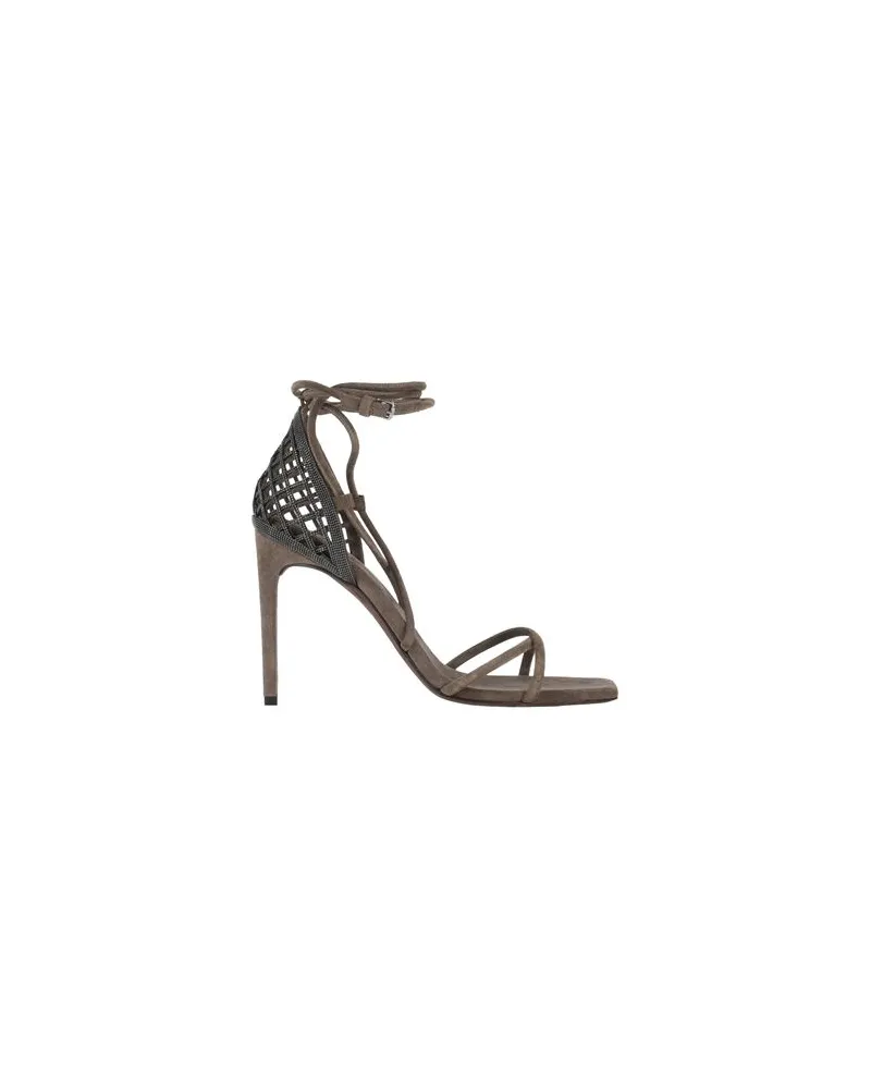 Brunello Cucinelli SCHUHE - Sandalenauf YOOX.COM Khaki