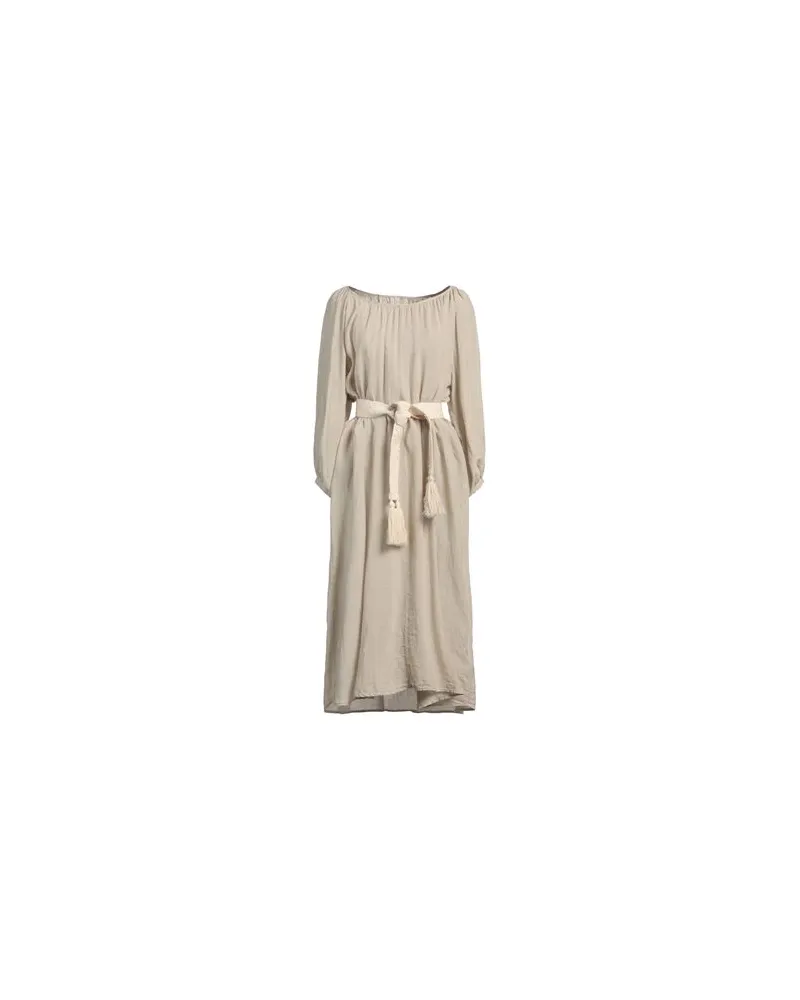 120% Lino KLEIDER - Midi-Kleiderauf YOOX.COM Beige