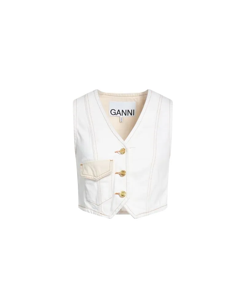 Ganni TOPS - Topsauf YOOX.COM Elfenbein