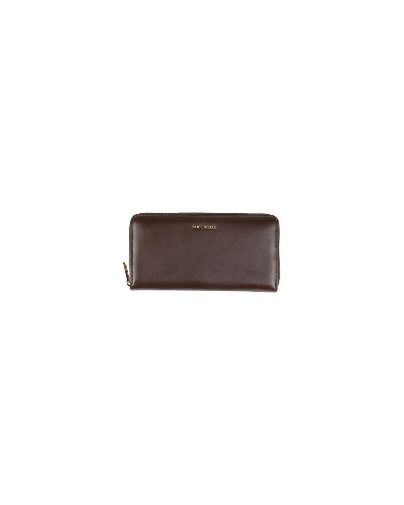 Coccinelle Kleinlederwaren - Brieftaschenauf YOOX.COM Dunkelbraun