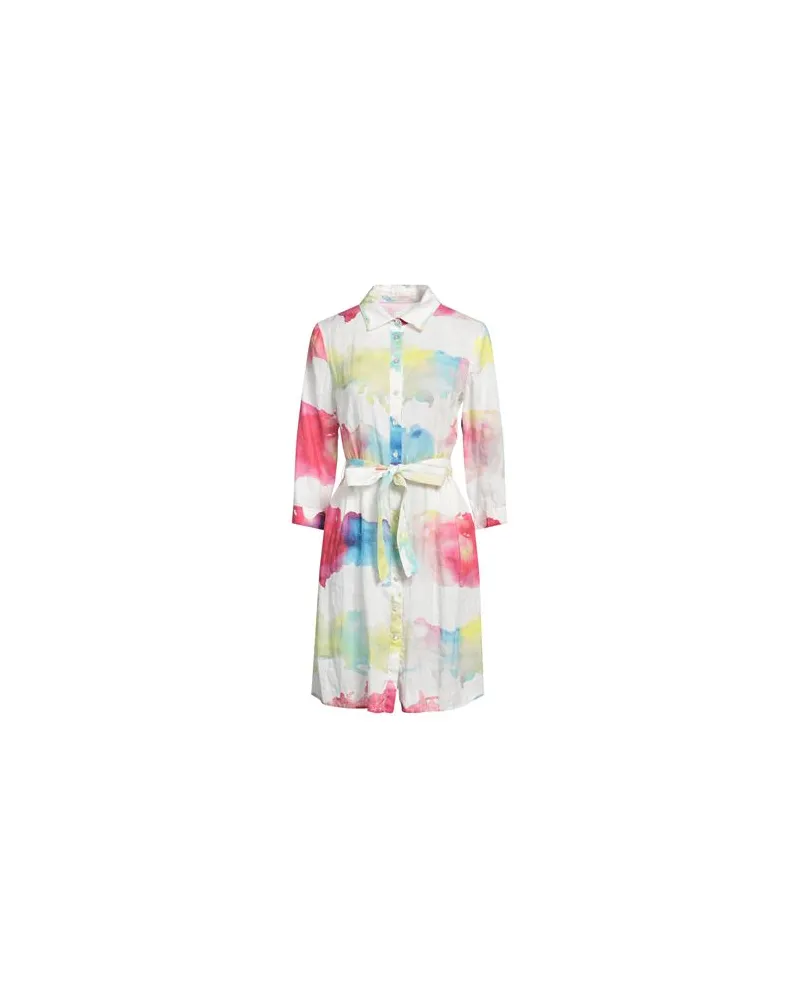 120% Lino KLEIDER - Mini-Kleiderauf YOOX.COM Weiß