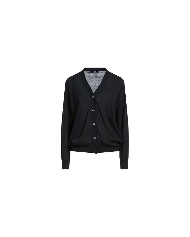 Alpha Studio THE FINE ESSENTIALS - STRICKWAREN - Strickjackenauf YOOX.COM Schwarz