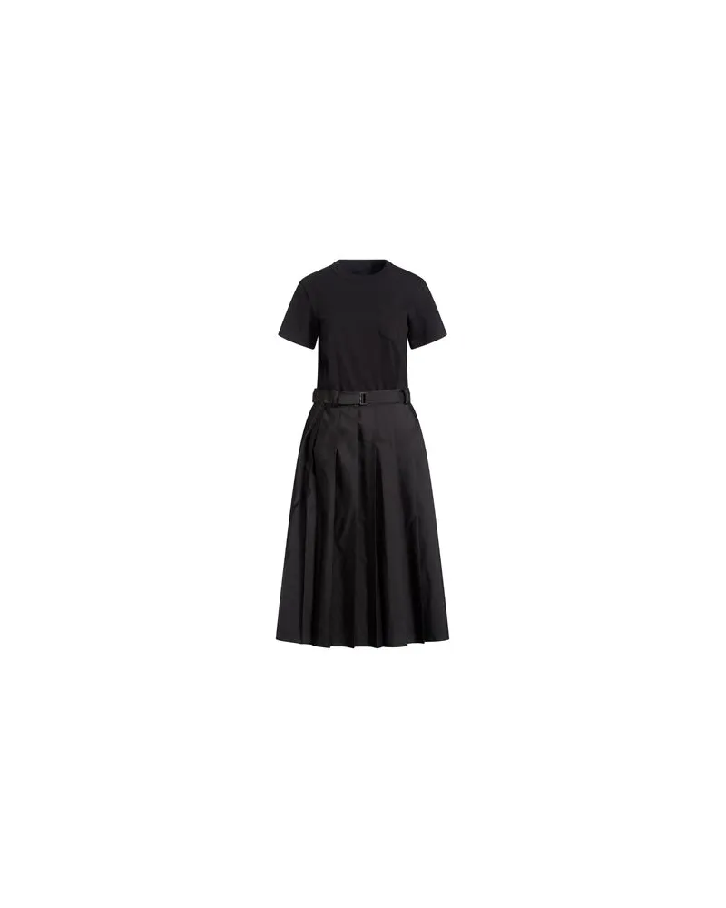 Sacai KLEIDER - Midi-Kleiderauf YOOX.COM Schwarz