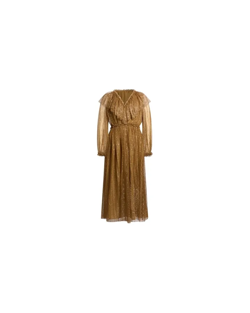 Ulla Johnson KLEIDER - Maxi-Kleiderauf YOOX.COM Gold