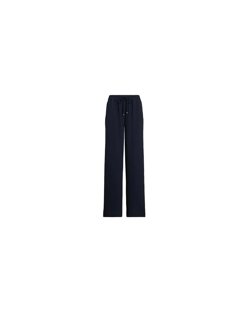 Ralph Lauren SIDE-STRIPE GEORGETTE WIDE-LEG PANT  - HOSEN & RÖCKE - Hosenauf YOOX.COM Nachtblau