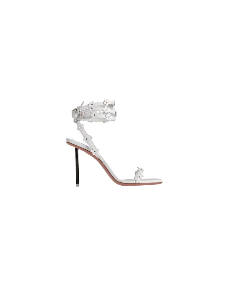 Amina Muaddi SCHUHE - Sandalenauf YOOX.COM Weiß