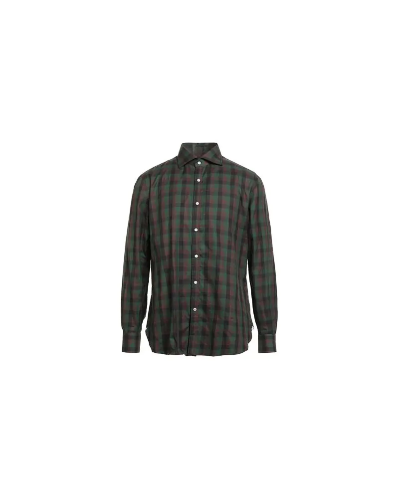 Isaia TOPS - Hemdenauf YOOX.COM Dunkelgrün