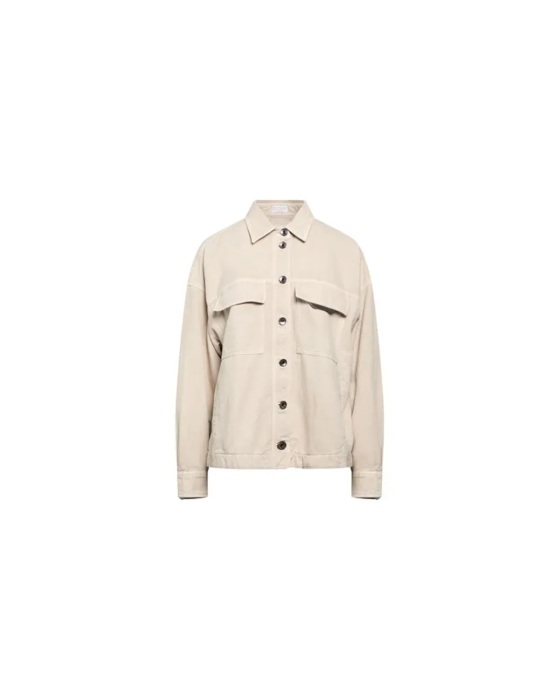 Brunello Cucinelli JACKEN & MÄNTEL - Jeansjacken/Mäntelauf YOOX.COM Beige